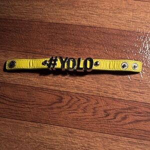 BCBGeneration Yellow Bracelet with Black #YOLO